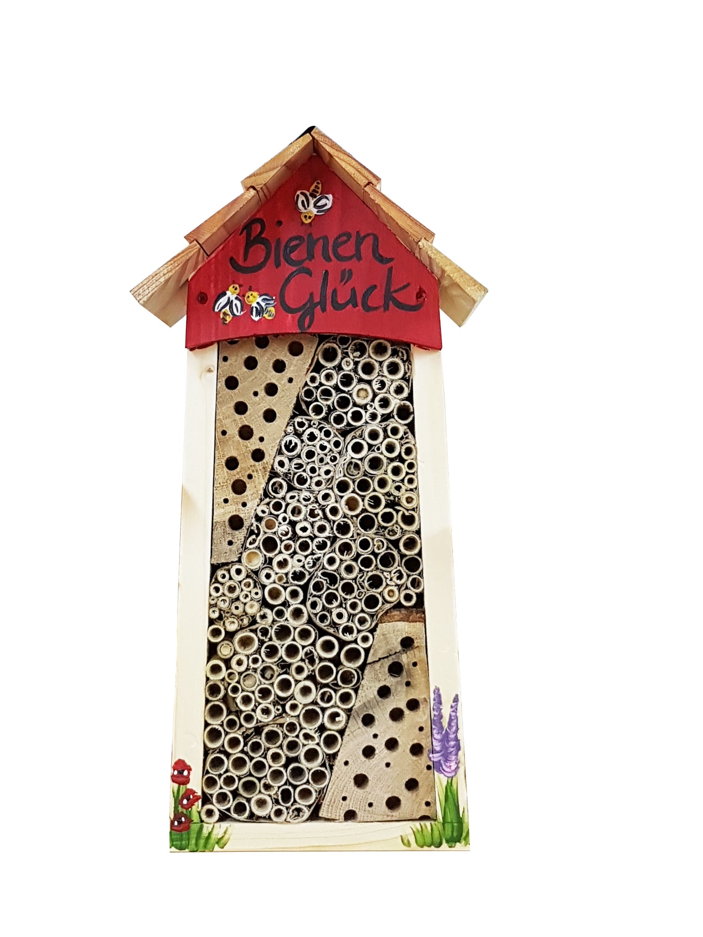 Bee hotel large bee happiness with slatted roof 