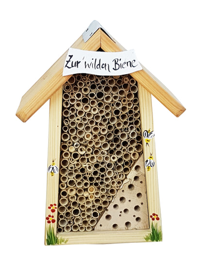 Bee hotel small with sign 