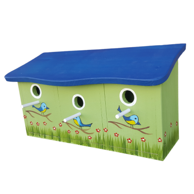 Nesting house sparrow coop wall mounting