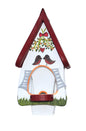 Vogelfutterhaus Futtervilla mit Silo Mistelzweig   weiß