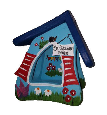 Vogelfutterhaus Futtermini zum Aufhängen Zwitscherstube hellblau