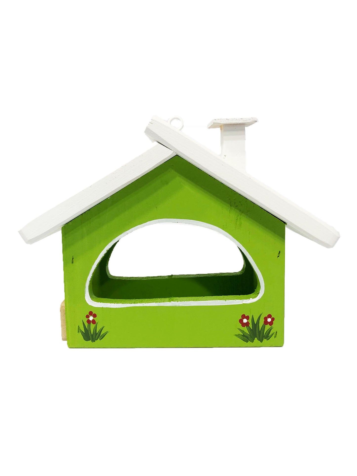 Vogelfutterhaus hängend mit Haken kiwigrün