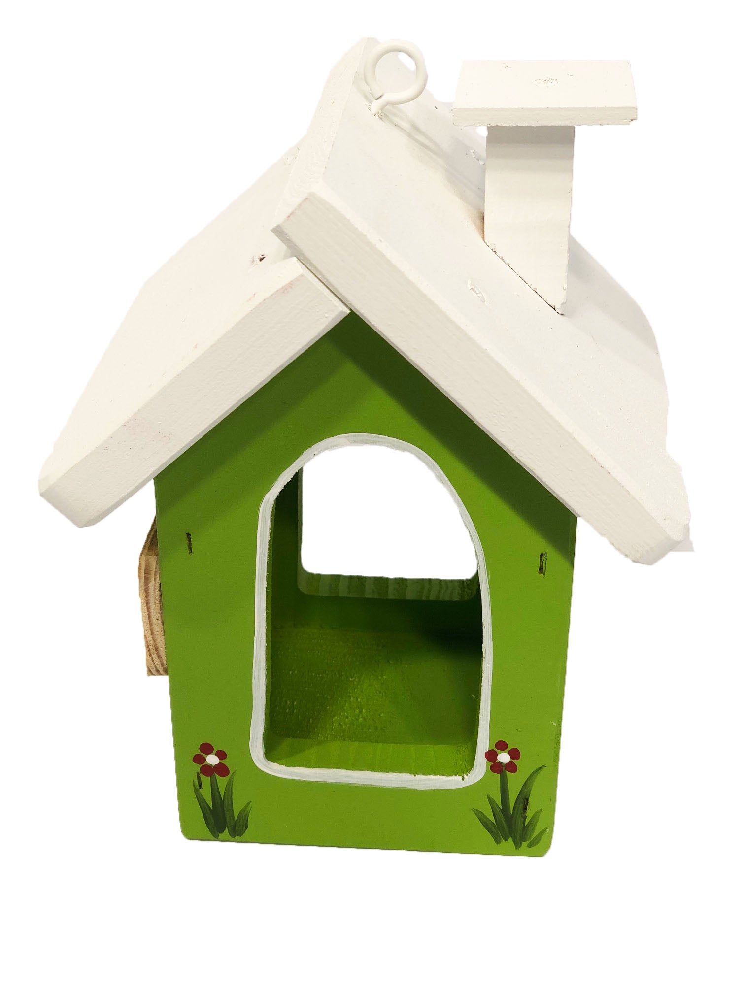 Vogelfutterhaus hängend mit Haken kiwigrün