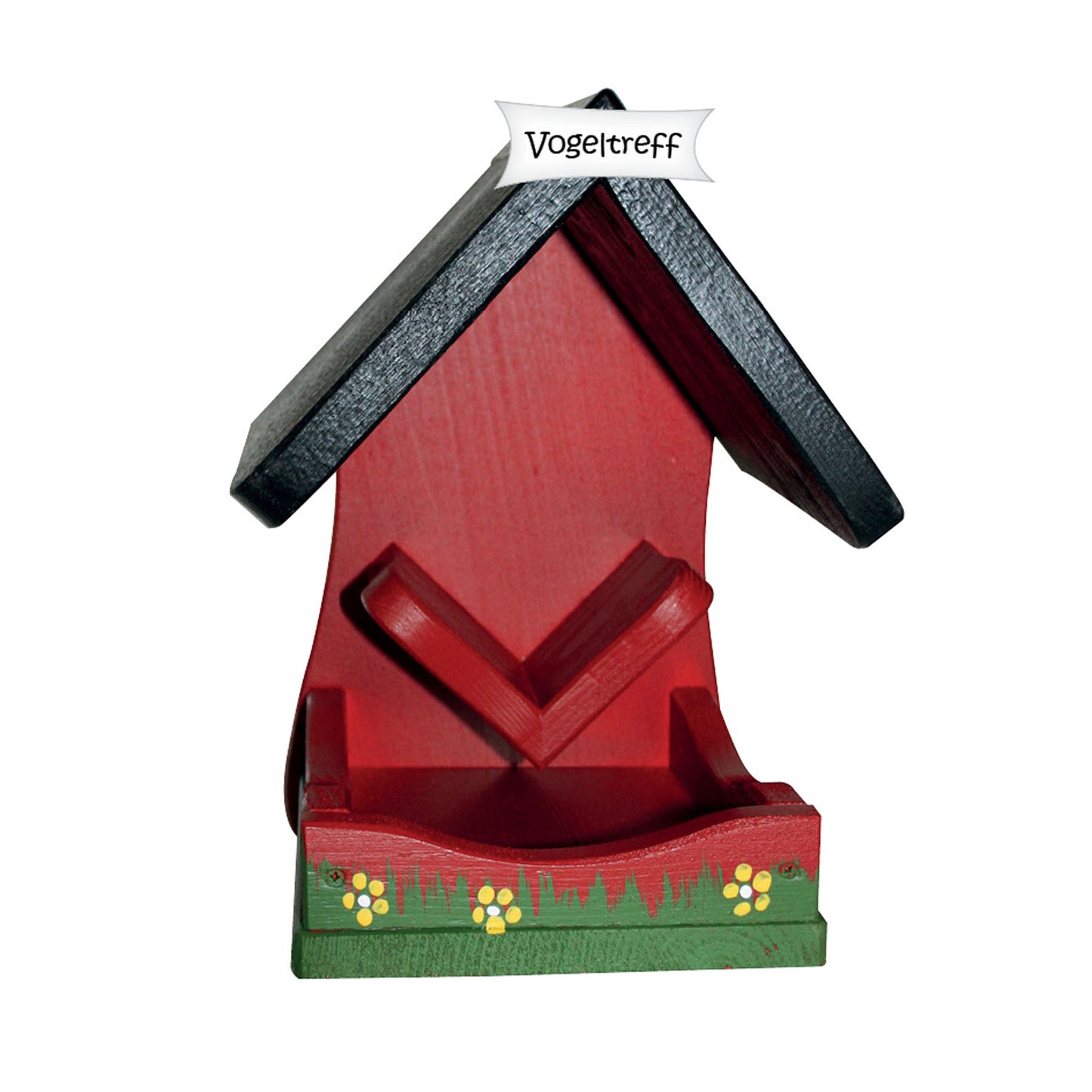 Futterhalter Vogeltreff rot