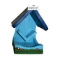 Futterhalter Vogeltreff hellblau