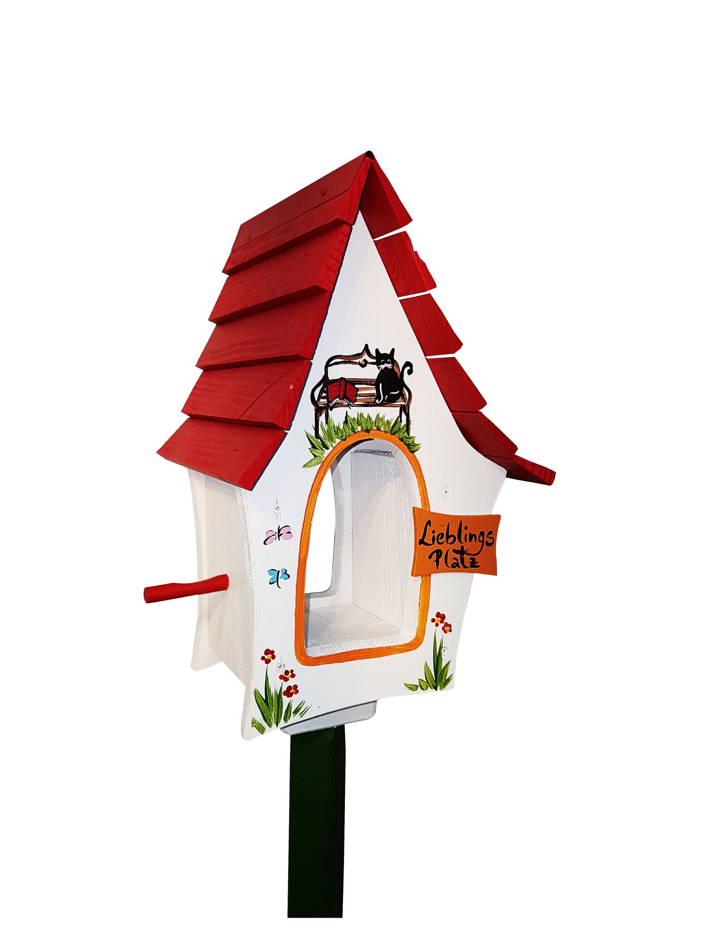 Vogelfutterhaus Lieblingsplatz weiß