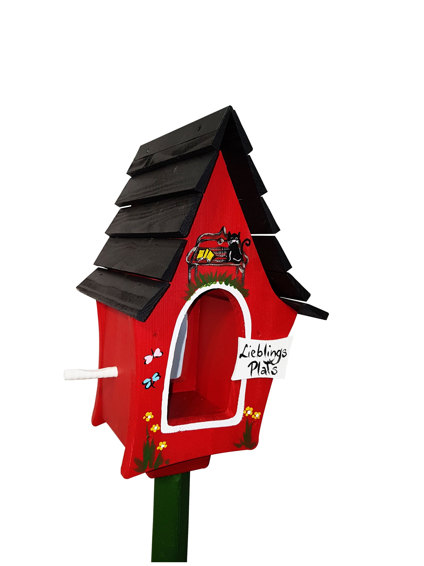 Vogelfutterhaus Lieblingsplatz rot