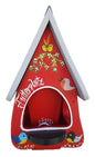 Vogelfutterhaus Futtervilla Futterplatz rot