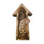 Bee hotel mini rustic with ceramic disc 