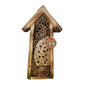 Bee hotel mini rustic with ceramic disc 