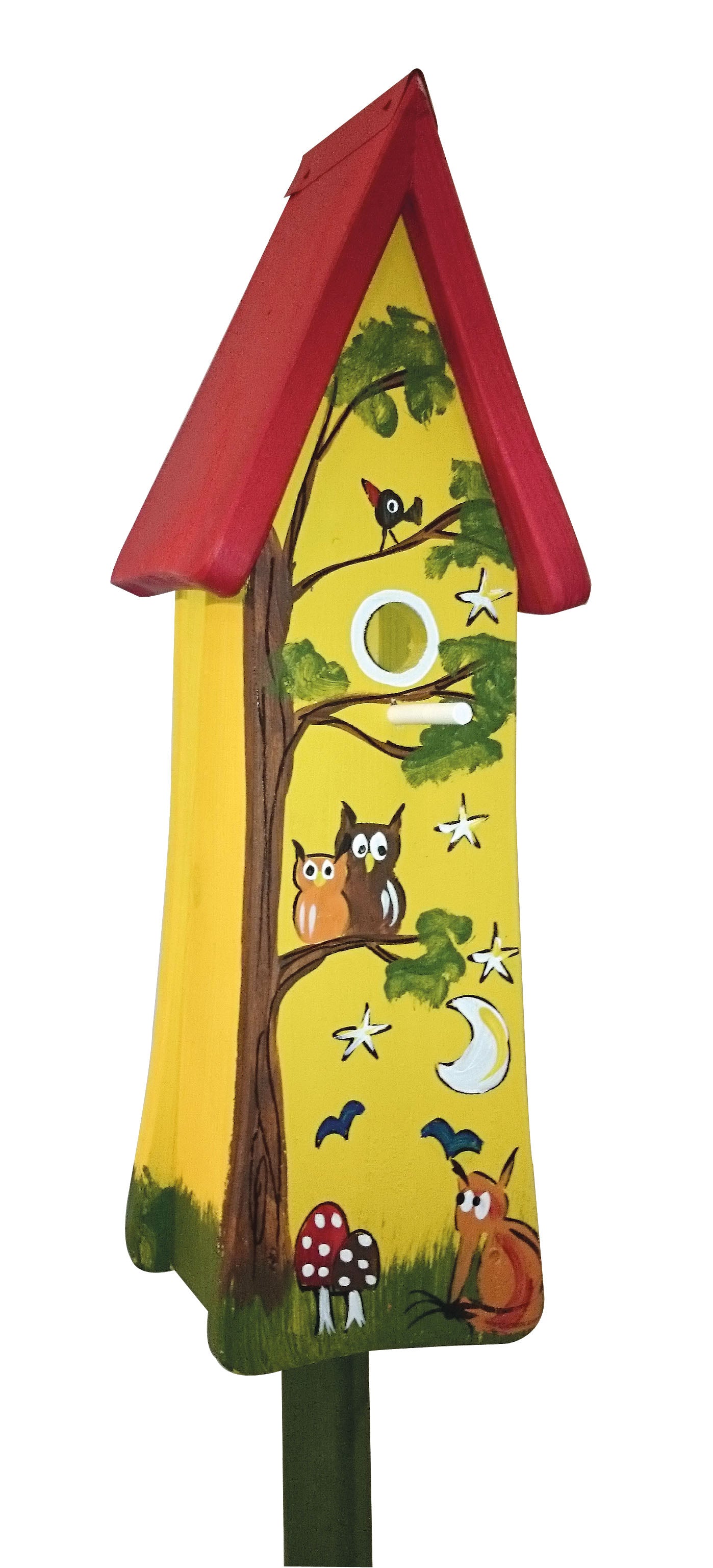Nesting tower animals of the forest yellow 