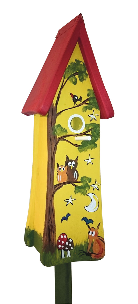 Nesting tower animals of the forest yellow 