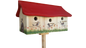 Vogelhaus, Nistkasten, Nisthaus, Spatzenscheune, stehend
