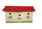Nesting house sparrow coop wall mounting