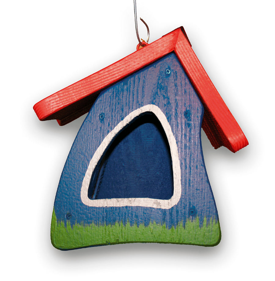 Vogelfutterhaus Futtermini hängend klassik blau