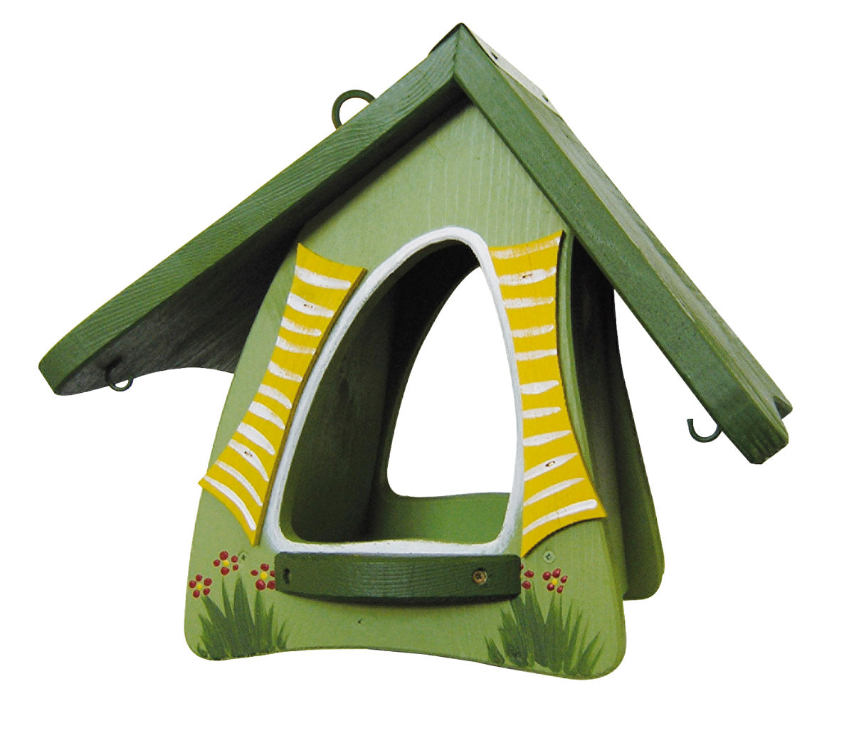 Vogelfutterhaus Futterhobbit hängend hellgrün