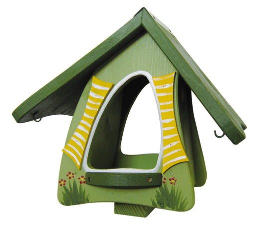 Vogelfutterhaus Futterhobbit stehend hellgrün