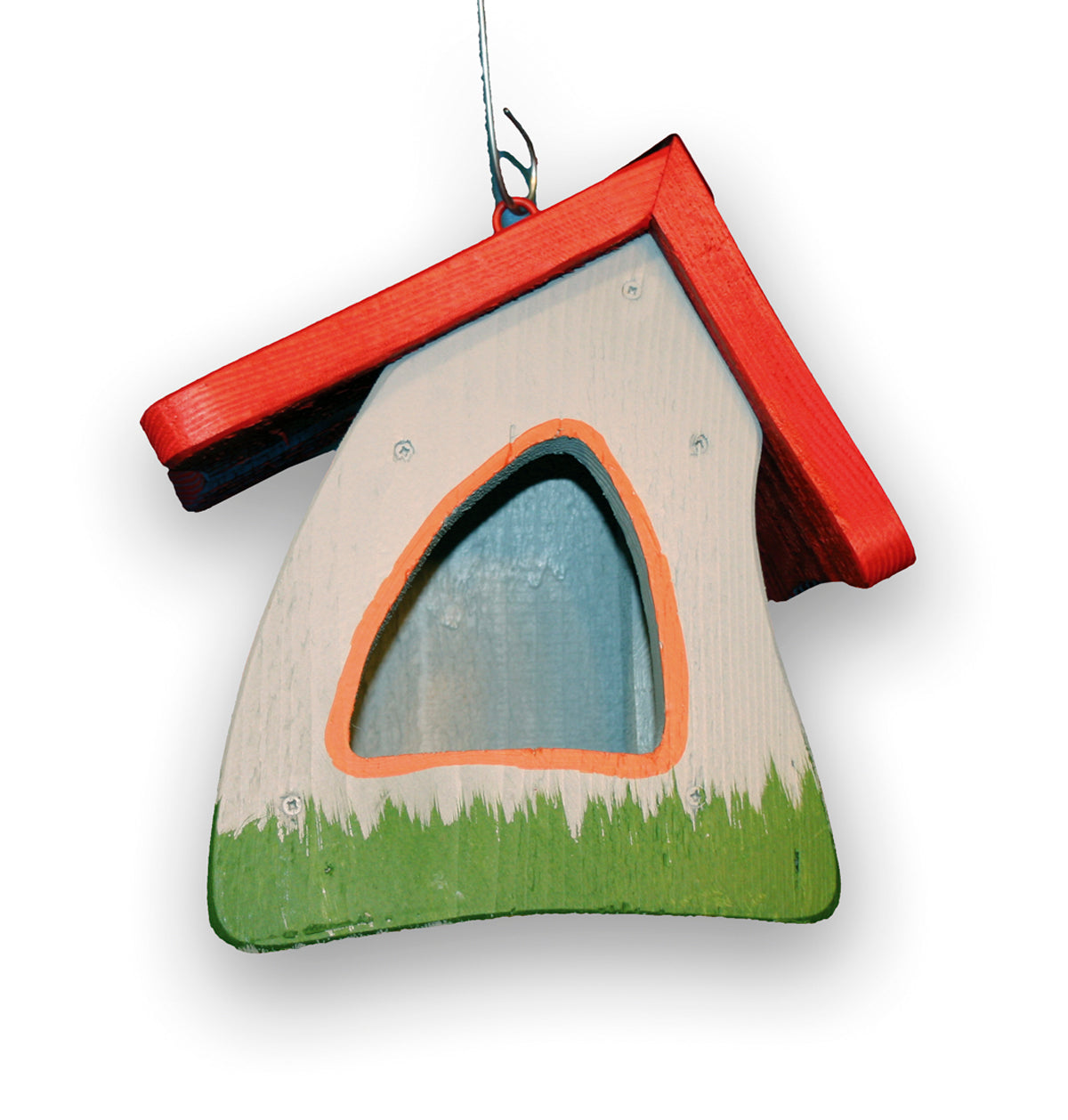 Vogelfutterhaus Futtermini hängend klassik grau