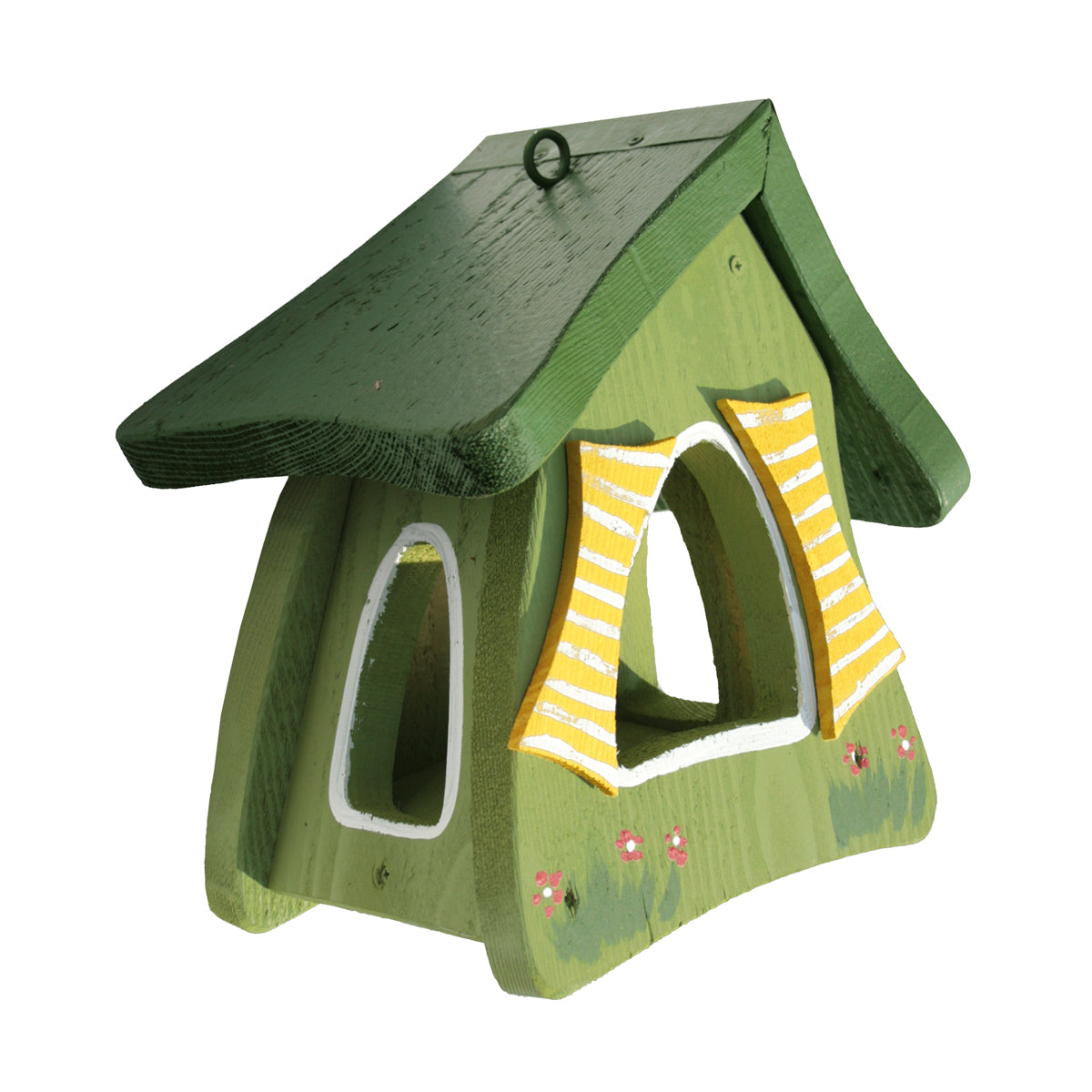 Vogelfutterhaus Futtermini Hobbit hängend grün