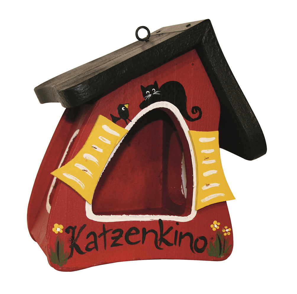 Vogelfutterhaus Futtermini hängend rot