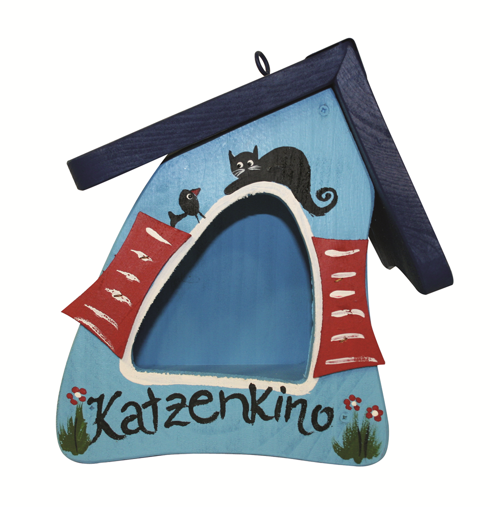 Vogelfutterhaus Futtermini hängend hellblau