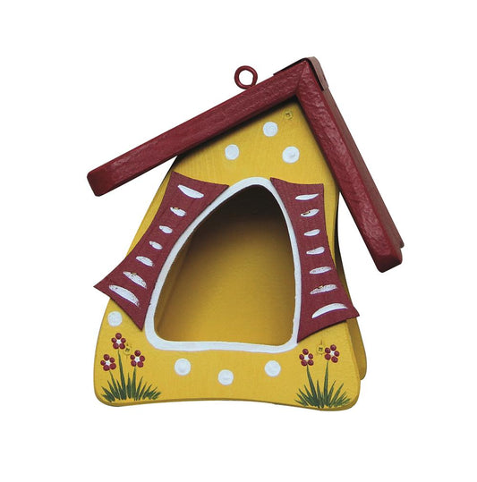 Vogelfutterhaus Futtermini Tupfen hängend gelb
