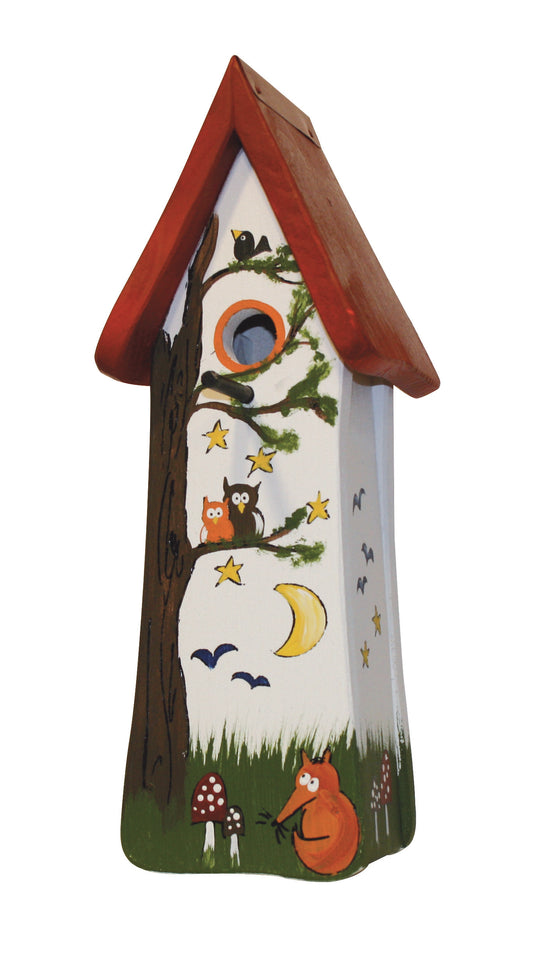 Nesting tower animals of the forest white 