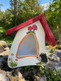 Vogelfutterhaus Futtermini zum Aufhängen Tiere des Waldes mit Igel
